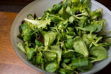 Piatto di insalata verde