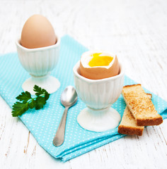 breakfast with eggs and toast