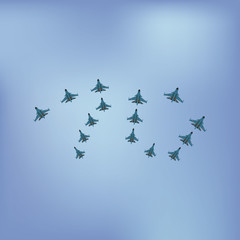 Vector illustrations of congratulation on May 9 Victory Day
