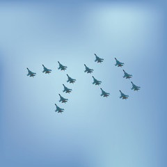 Vector illustrations of congratulation on May 9 Victory Day