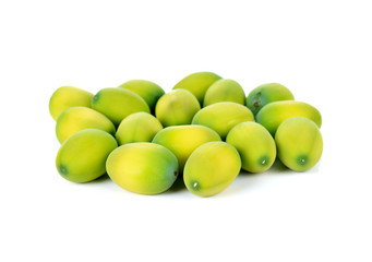 Lotus seed isolate white background