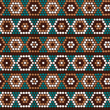 Traditional Ethnic African Ornament. Seamless vector pattern.