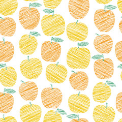 Seamless apple texture, endless fruit background. Abstract fruit