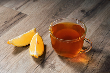 cup of tea with lemon