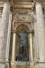 Fototapeta na wymiar Bronze sculpture in Saint Mark Basilica, Venice, Italy