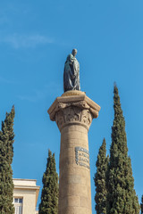 Fototapeta premium Jacint Verdaguer monument. Barcelona, Spain.