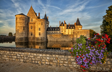 Sully-sur-loire. France. Chateau of the Loire Valley.