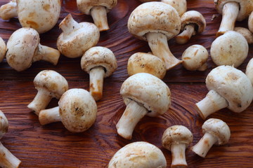 white mushrooms