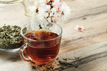 black tea in a mug