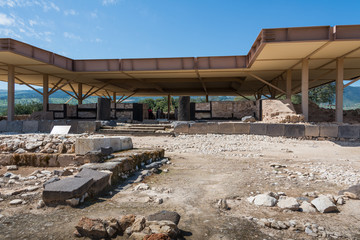 Fototapeta na wymiar The Temple in Tel Hazor