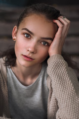 portrait of a beautiful young girl