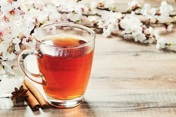 black tea in a mug