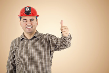 Portrait of smiling engineer