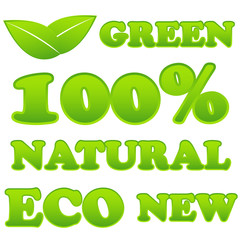 Fototapeta premium Natural icons set