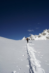 Fototapeta na wymiar ski mountaineering