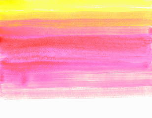 Texture watercolor smear in yellow-pink tones isolated
