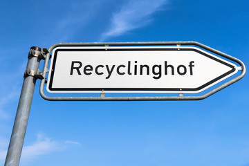 XXX - Wegweiser Recyclinghof - 9311