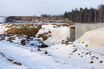 Higway building site