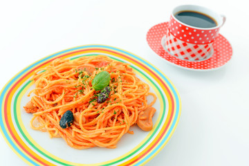 温かい珈琲とスパゲティー