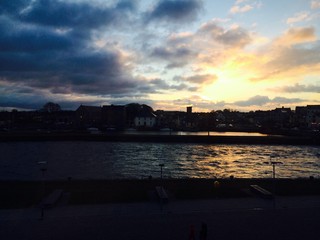 sunset in galway