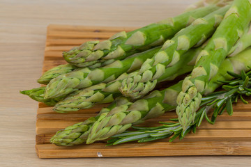 Raw asparagus