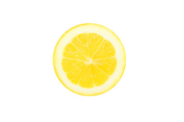 yellow lemon in a cut