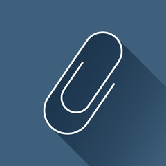 Vector flat clip icon isolated outline. Eps10
