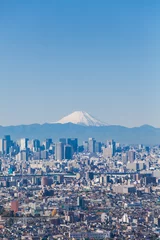 Foto op Plexiglas Tokyo city view and Mountain Fuji in winter season © torsakarin