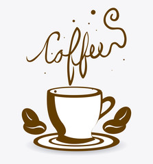 Obraz premium Coffee design.