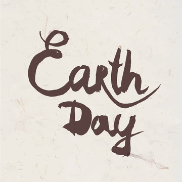Lettering Earth Day