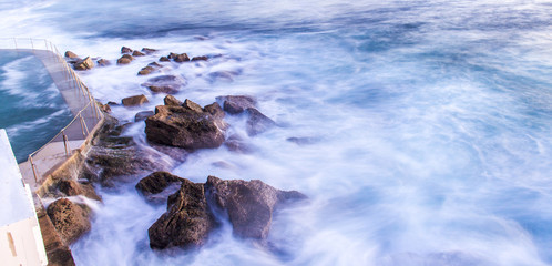 Bronte Beach. ocean, rocks and pool