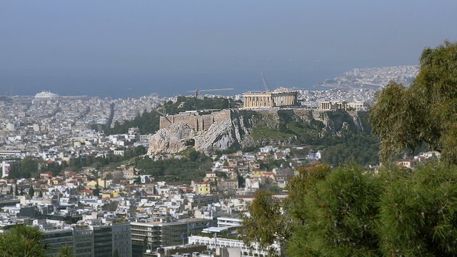 View of the ancient Acropolis in Greece 2
