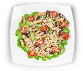 Beautiful caesar salad.