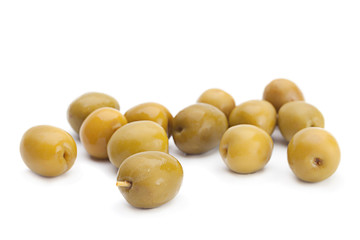 Green marinated oilve