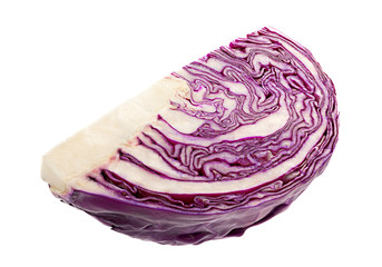Fototapeta premium Purple cabbage part isolated