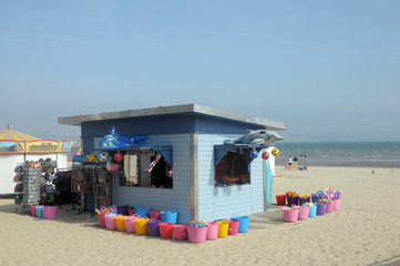 Stall on seafront, Weymouth, Dorset