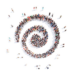 people in the shape of a flower, and ecology.