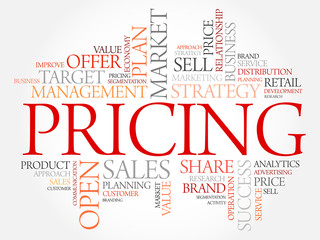 Fototapeta premium Pricing word cloud, business concept
