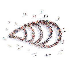 people in the shape of a flower, and ecology.