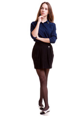 Fototapeta premium Business person full body in studio shooting