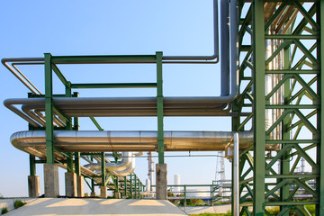 equipment and pipe line tube in industry estate scene use for in