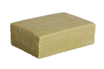 Piece of olive green soap