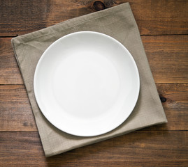 white plate
