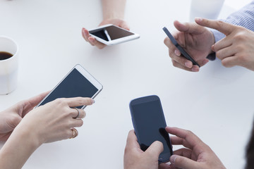 Four units of mobile phones