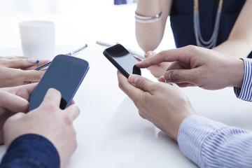 Four people, a mobile phone, information retrieval