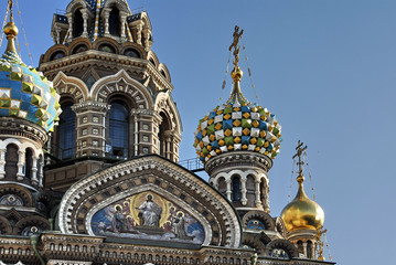 Fototapeta na wymiar San Pietroburgo, chiesa San Salvatore 1