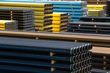different colorful industrial pipes
