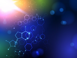 DNA vector medical background