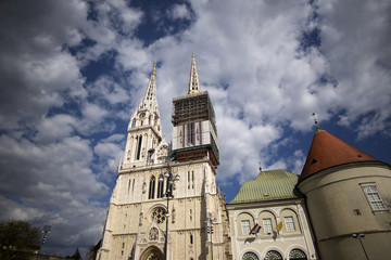 Fototapeta premium kaptol - part of zagreb