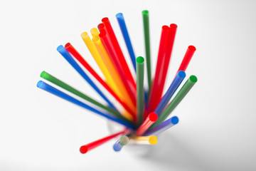 Multi Color flexible straws